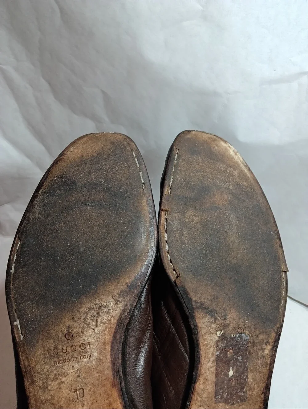 Mens Horsebit Gucci leather shoes Brown  Size UK 10 Us 10.5